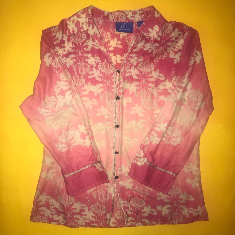 Medium j.h. collectibles pink bohemian blouse